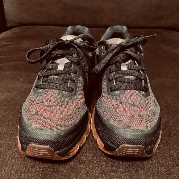 Excellent Condition NIKE AIR MAX 2014 Brown Orange White Womens 7 US - Picture 2 of 9